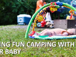 Having fun camping with your baby