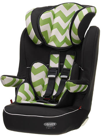 obaby 123 car seat green