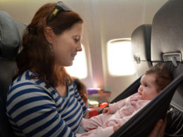 mum baby plane seat