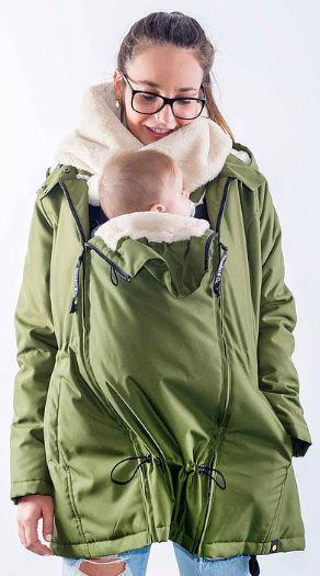 coat for carrying baby