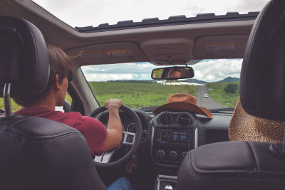 car windscreen travel sickness