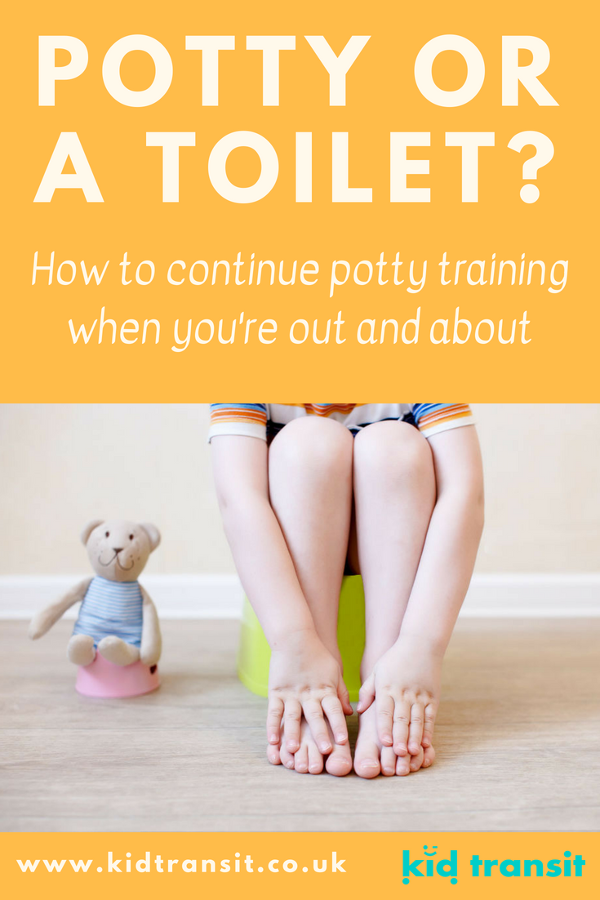 whether to use potty or toilet when out potty training