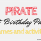 Pirate First Birthday Party Ideas