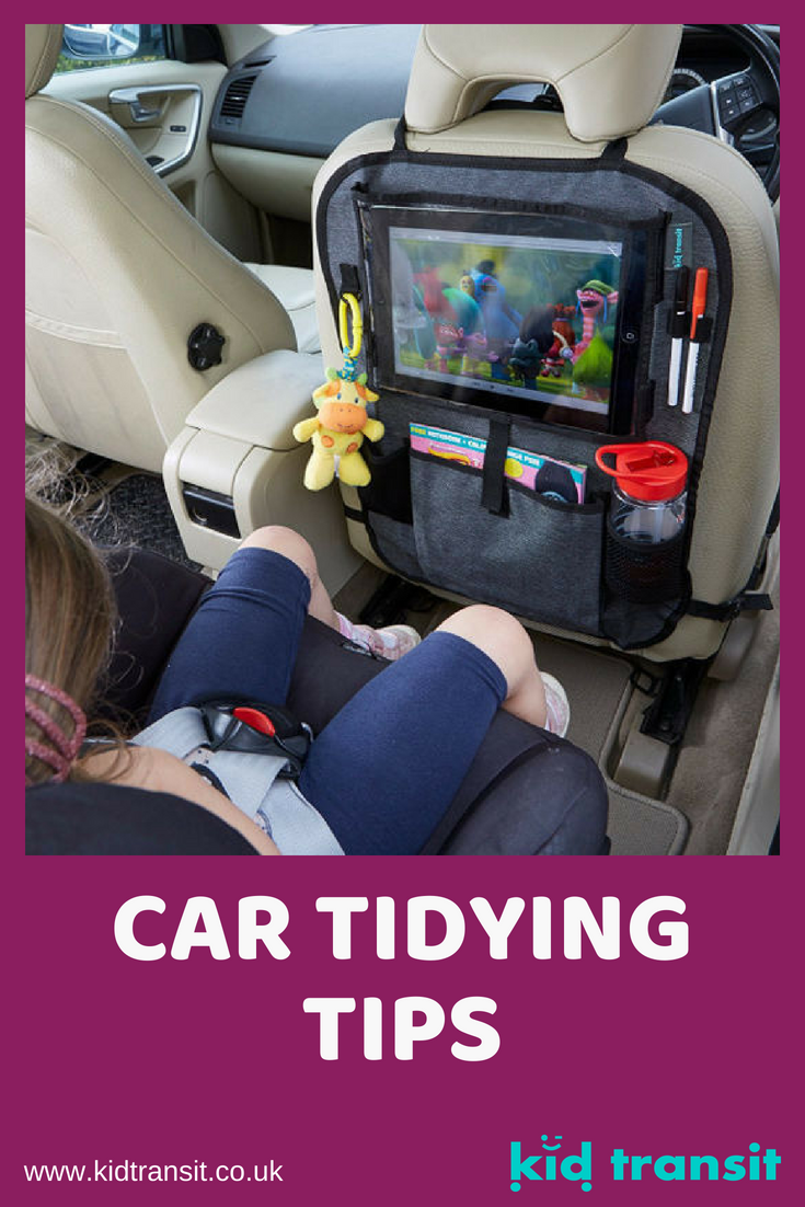 Car tidying tips and hacks to keep your car mess free and organized, especially on a road trip with kids