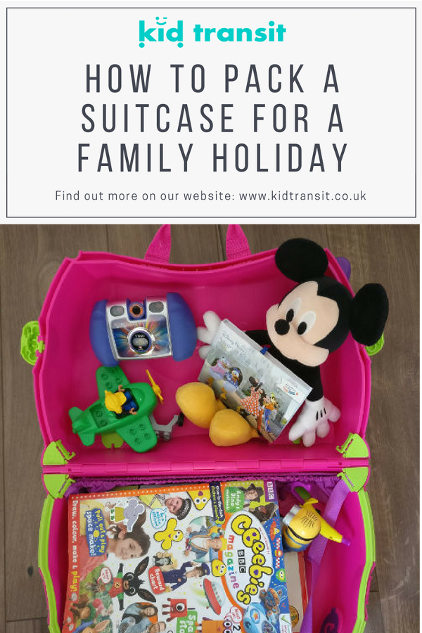 How to pack a suitcase for a family vacation