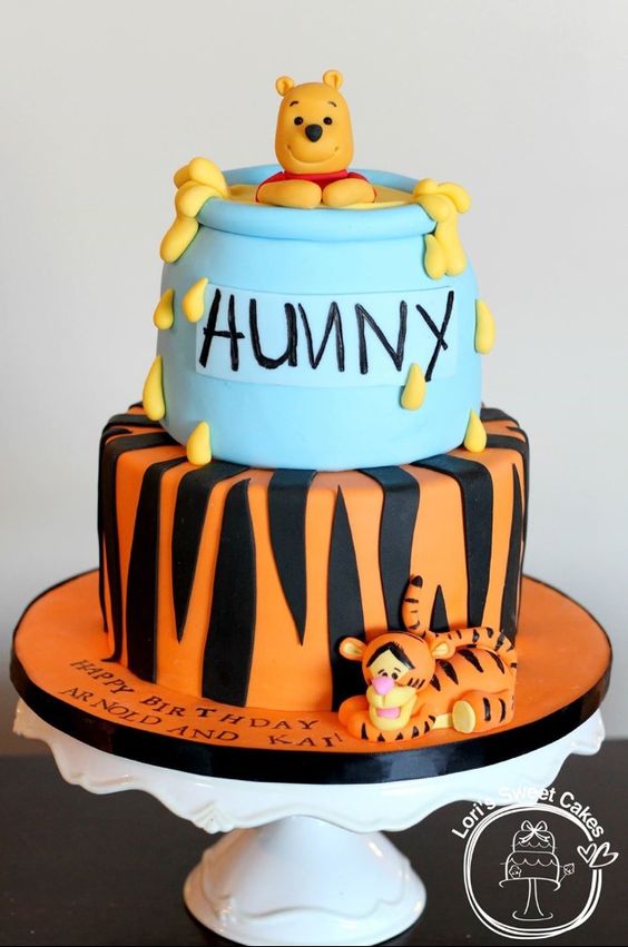 Winnie the Pooh First Birthday Party Cake Ideas Kid Transit