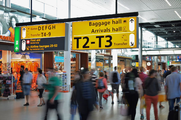 baggage hall airport flying children