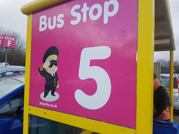 bus stop car park flying toddler