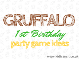 Gruffalo Themed First Birthday Party Games and Activities