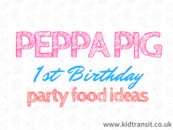 Peppa Pig First Birthday Party Food and Drink