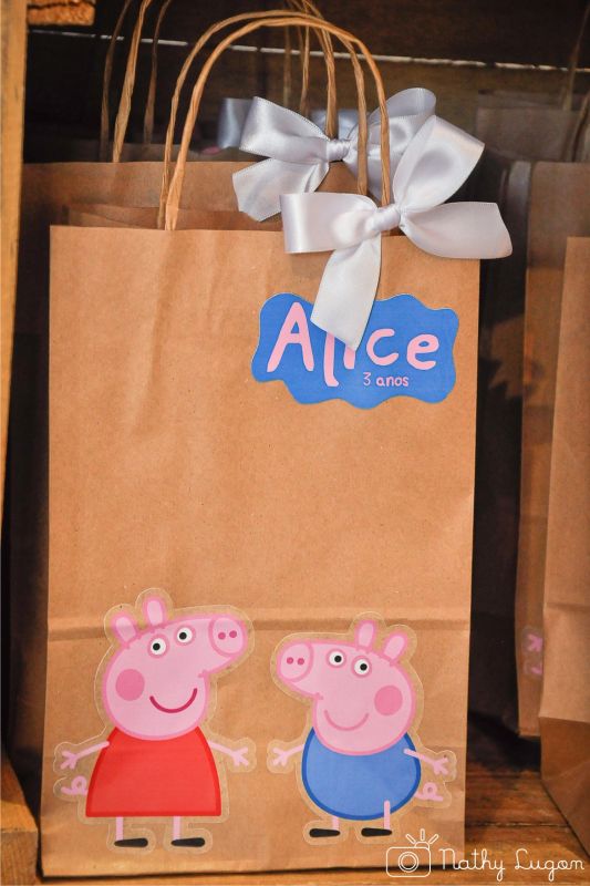 Peppa Pig First Birthday Party Favours