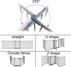 bimiti metal foldable travel safety barrier