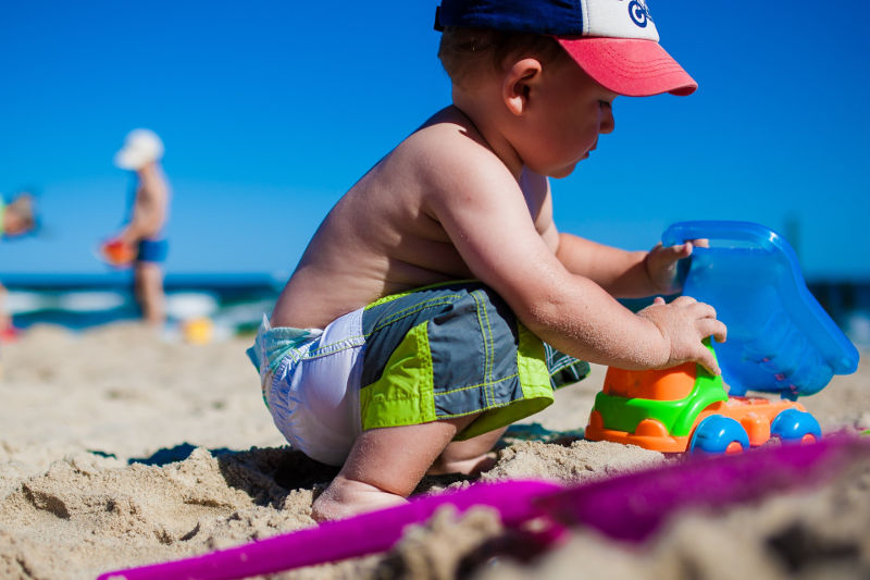 free day out children beach