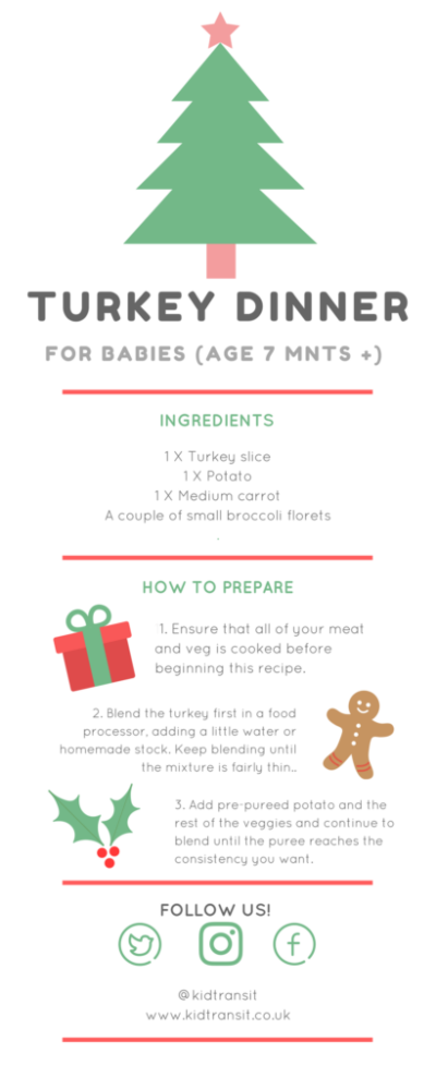 Christmas dinner recipe for a baby