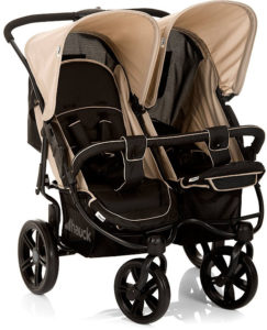 Hauck Roadster Duo Side by Side Double Pushchair lie flat seat