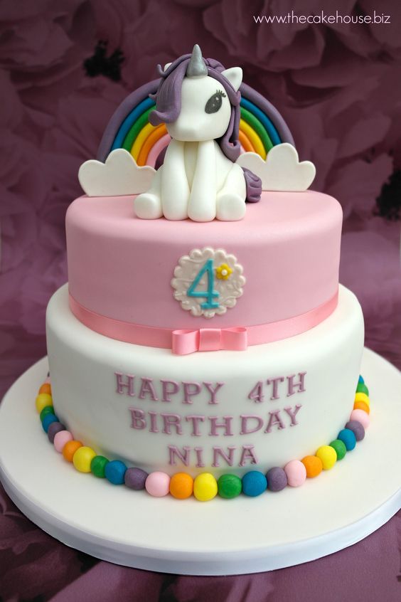 Unicorn First Birthday Party Cakes - Kid Transit
