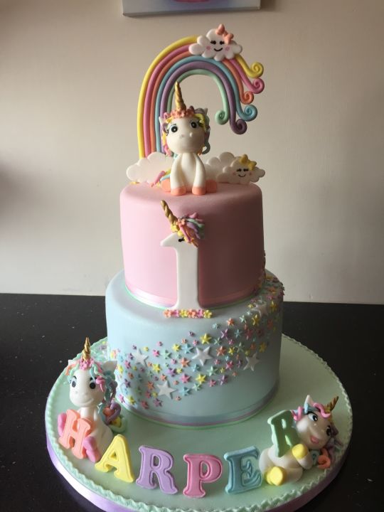 Unicorn First Birthday Party Cakes