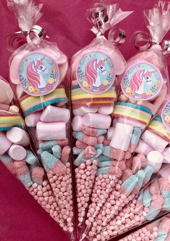 Unicorn First Birthday Party Favours