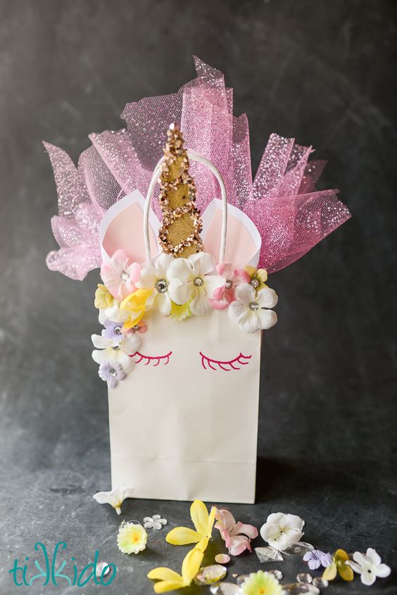 Unicorn First Birthday Party Favours