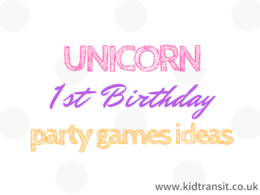 Unicorn First Birthday Party Games Ideas