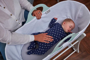 Tommee Tippee Sleepee Moses Basket in use