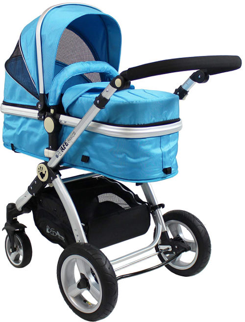 iSafe 2 in 1 Baby Pram System carrycot set up