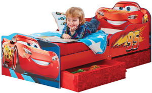 Disney Cars Lightning McQueen toddler bed storage drawer