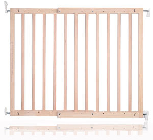 Safetots Chunky Wooden Screw Fit Stair Gate extended