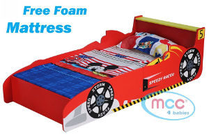 mcc racing car toddler bed