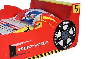 mcc racing car toddler bed headboard