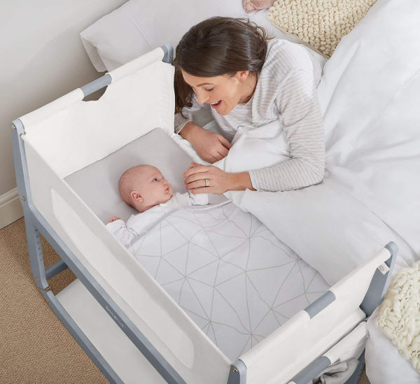 SnuzPod bedside crib set up