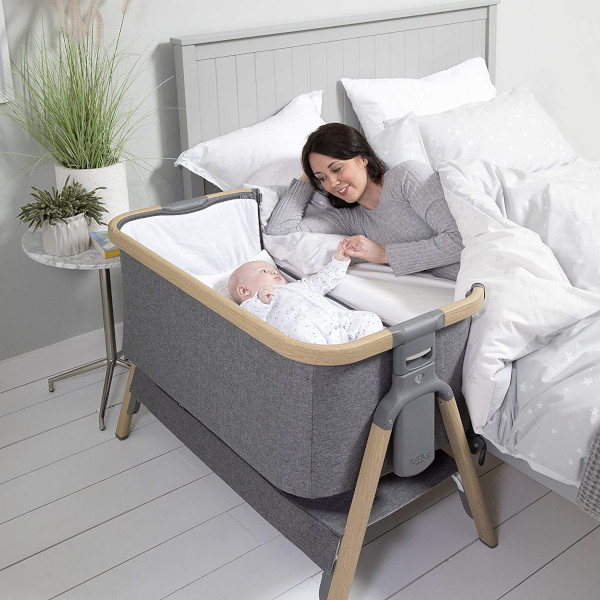 Tutti Bambini CoZee bedside crib in use