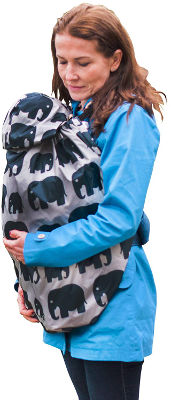 Lightweight raincover for baby carrier