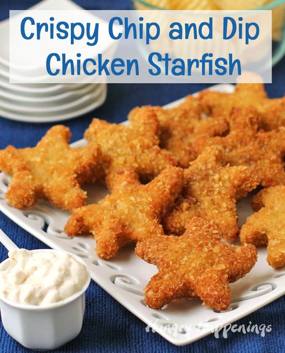 Seaside beach theme starfish chicken nuggets party food