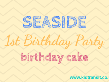 Seaside theme first birthday party birthday cakes