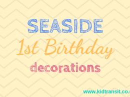 Seaside theme first birthday party decorations