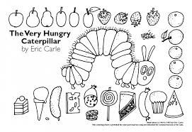 Very Hungry Caterpillar first birthday colouring pages party favour