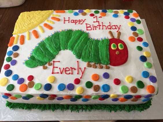 The Very Hungry Caterpillar First Birthday Party Cakes My