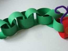 Very Hungry Caterpillar first birthday paper chain decor