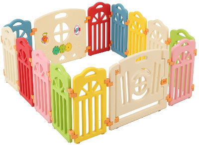 Colourful playpen