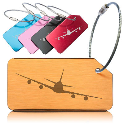Aluminium luggage tags