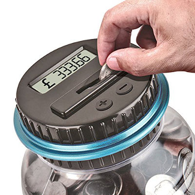 Automatic counting money box jar