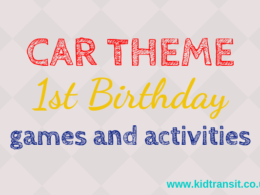 Car theme first birthday party games and activities