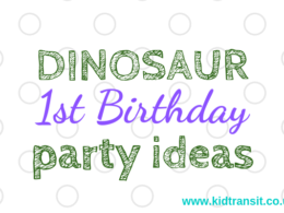 How to host dinosaur first birthday party