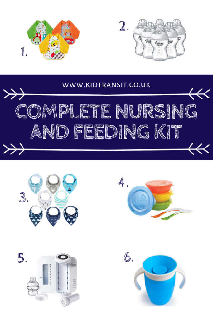 Be prepared for nursing and feeding your baby with this complete kit of 10 must-have products.