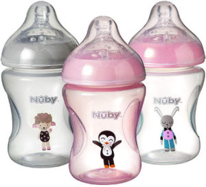 Nuby anti colic baby bottle set