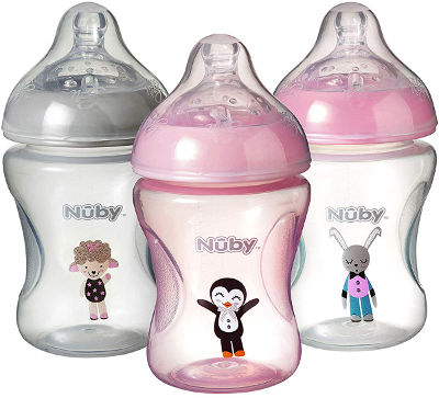 Nuby anti colic baby bottle set