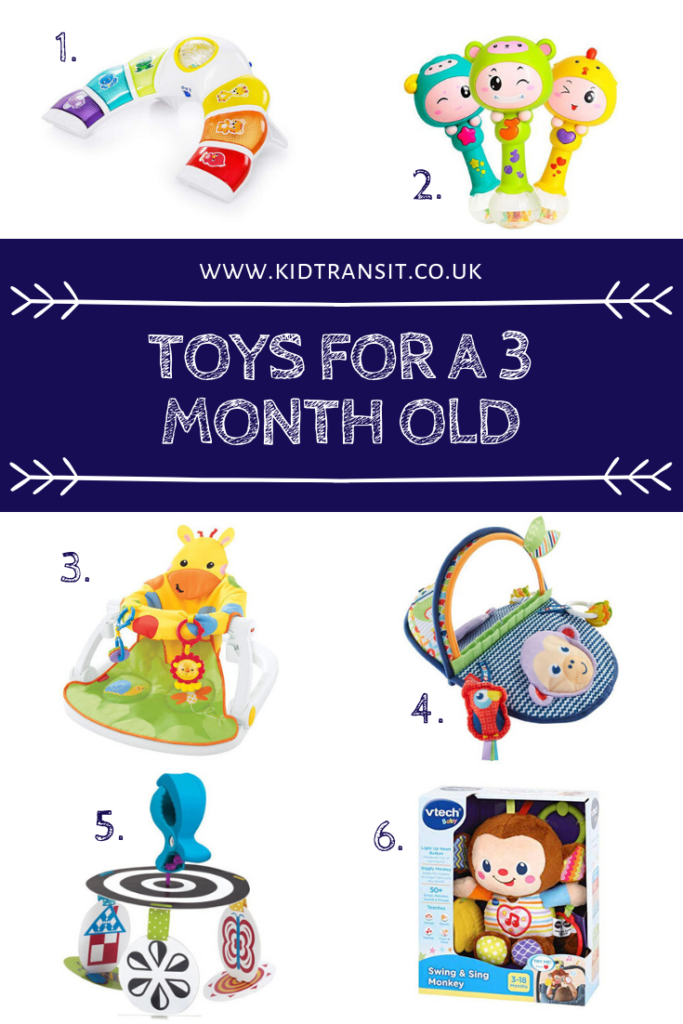 The best toys for a 3 month old to help with their development and learning.