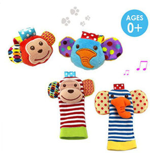 Wrist and foot animal rattles